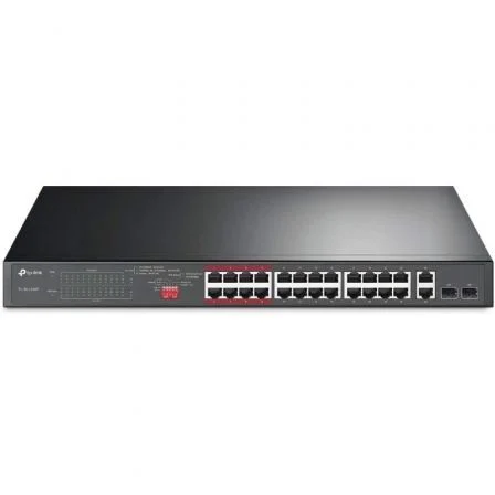 TP-Link TL-SL1226P Switch 26 Puertos con 24 Puertos PoE+ y 2 Puertos Gigabit TP-Link TL-SL1226P Switch 26 Puertos con 24 Puertos PoE+ y 2 Puertos Gigabit